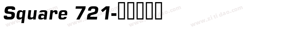 Square 721字体转换